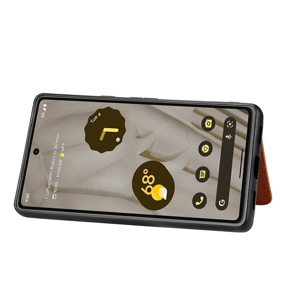 For Google Pixel 7a PU Leather Coated PC TPU Magnetic Phone Cover Carbon Fiber Texture Shockproof Anti-sratch Phone Case Wallet Kickstand For Google Pixel 7a PU Leather Coated PC TPU Magnetic Phone Cover Carbon Fiber Texture Shockproof Anti-sratch Phone Case Wallet Kickstand